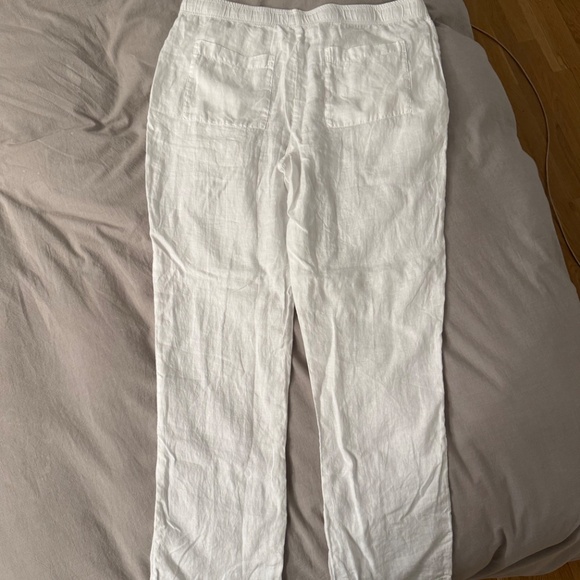 James Perse White Linen Pants Size 3 NWOT - Picture 5 of 8